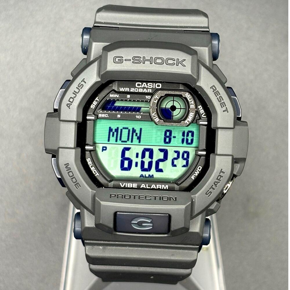 Casio G-Shock GD-350-8 Vibration Alarm Tactical Digital Men's Watch NIB Full Set